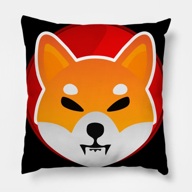 SHIB - Shiba Inu Crypto Coin Pillow by EverGreene