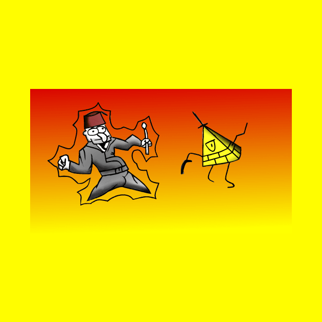 Grunkle Stan and Bill Cipher by The_Redacted_Man