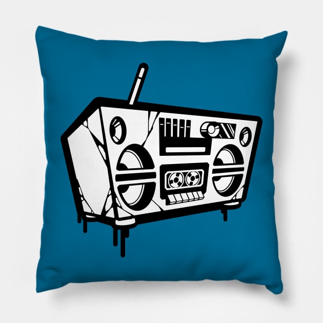 Graff Style Beatbox Pillow by n9nth