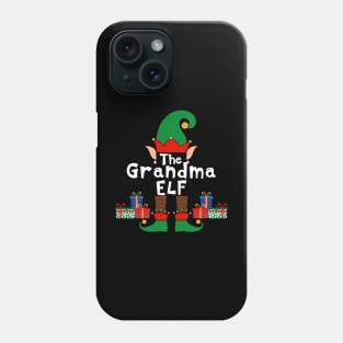 Funny Family Matching Christmas Grandma Elf Phone Case