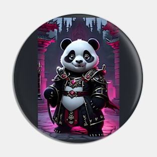 Cute gothic panda Pin