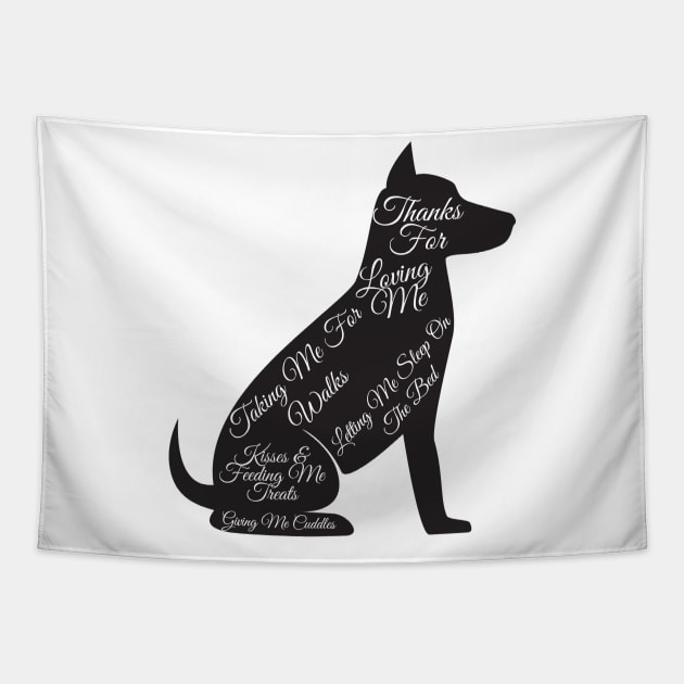 Dog Owner Tapestry by Hunter_c4 "Click here to uncover more designs"