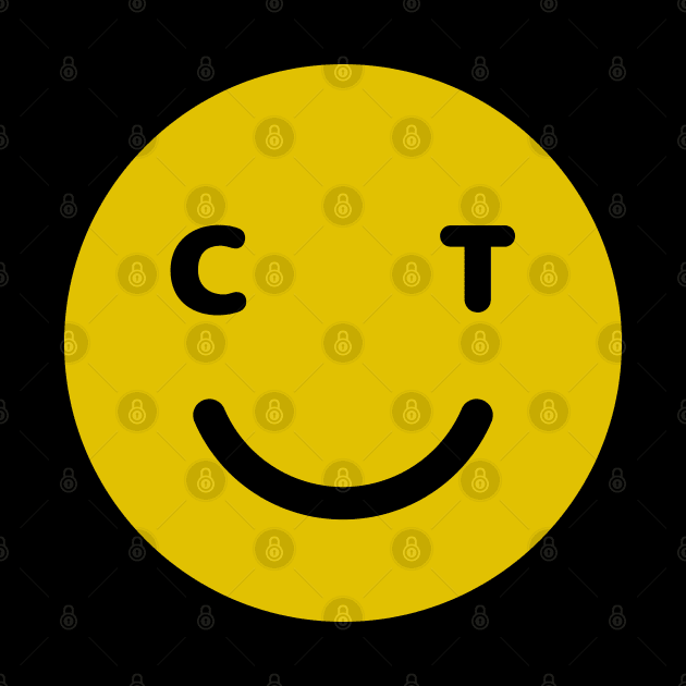 Connecticut Smiley Face by goodwordsco