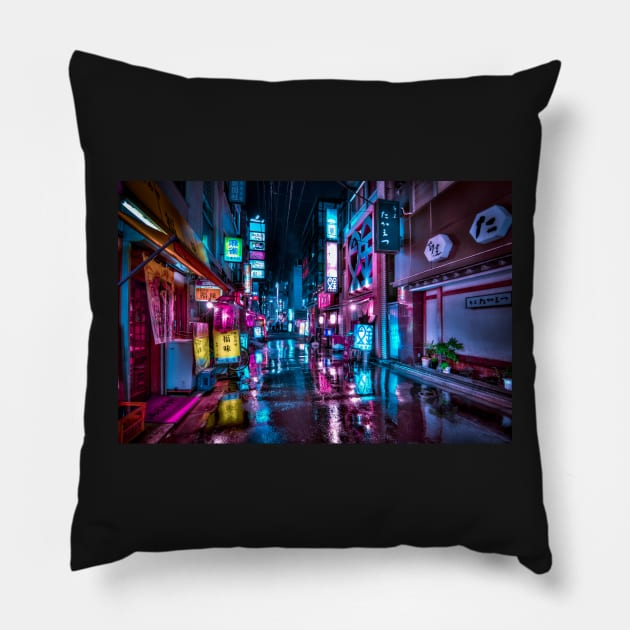 Tokyo at Night - Shimbashi Pillow by TokyoLuv