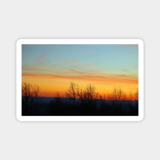 North Carolina Mountain Sunset Magnet