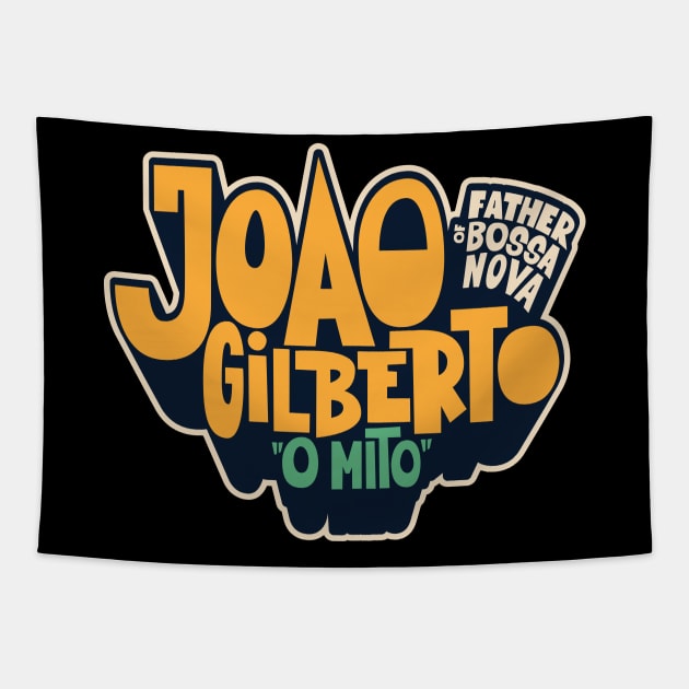 joao gilberto - Father of Bossa Nova Tapestry by Boogosh