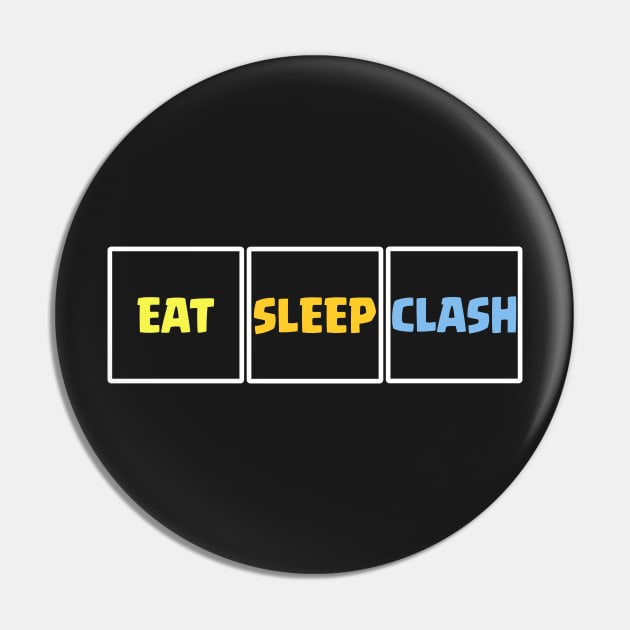 Eat Sleep Clash Of Clans Funny Gift Pin by justcoolmerch