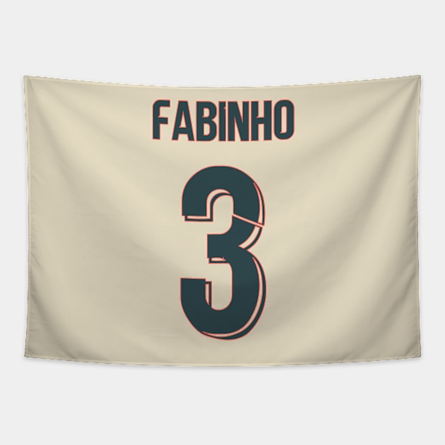 Fabinho Away Liverpool jersey 21/22 Tapestry by Alimator