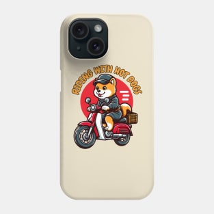 Puppy biking Phone Case