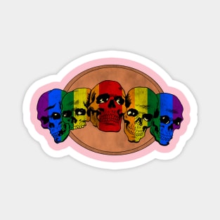 Gay Pride Halloween Magnet