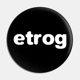 Ertog אֶתְרוֹג citron text white Pin