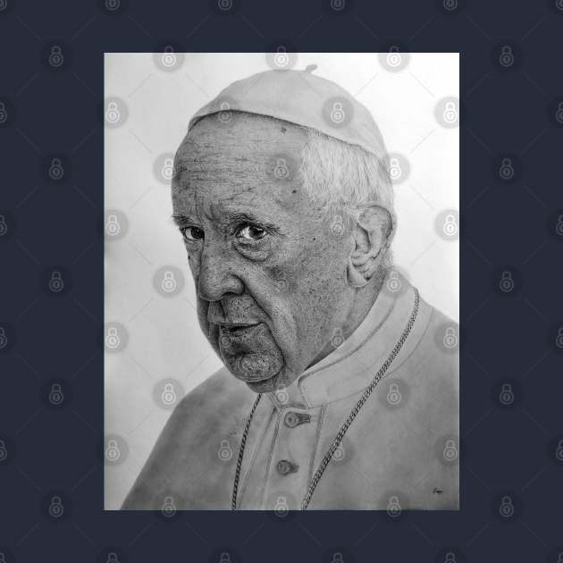 Pope francis pencil sketch by tepy 