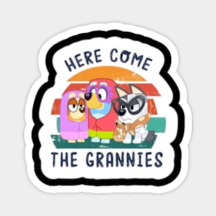 here come the grannies Magnet