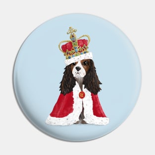 His Majesty King Charles Fun Coronation Souvenir on cream Pin