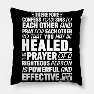 James 5:16 Pillow