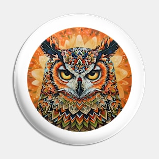 Mandala - Owl Pin