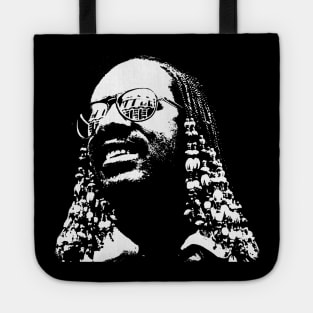 Stevie Wonder Pop Art Portrait Tote