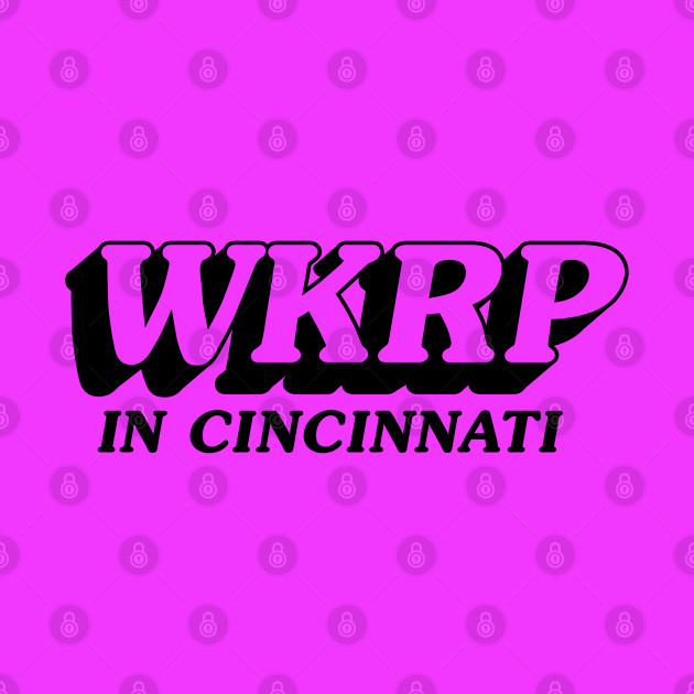 WKRP in Cincinnati (black) - Wkrp - Phone Case