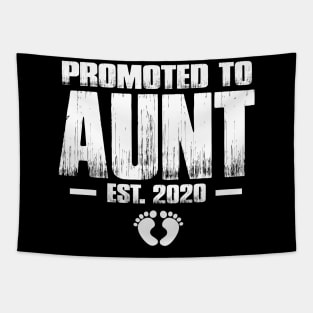 Promoted to Aunt 2020 Funny Mother's Day Gifts For New Auntie Tapestry