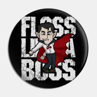 Halloween Vampire Floss Like A Boss Pin