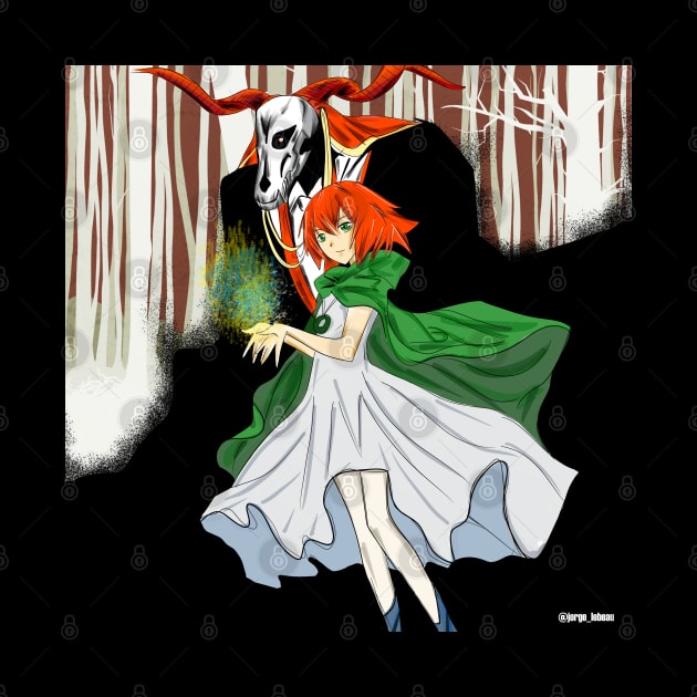 The ancient magus bride, magical couple and chise by jorge_lebeau