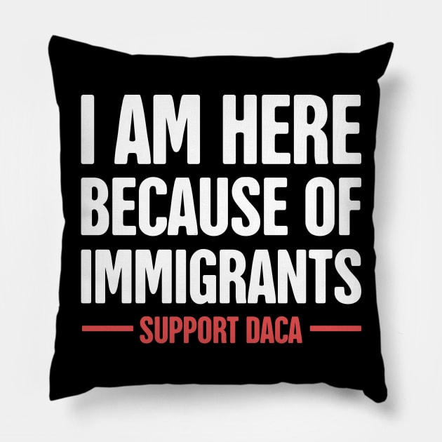 DACA - Pro Immigration, Immigrants, & Dreamers Pillow by MeatMan