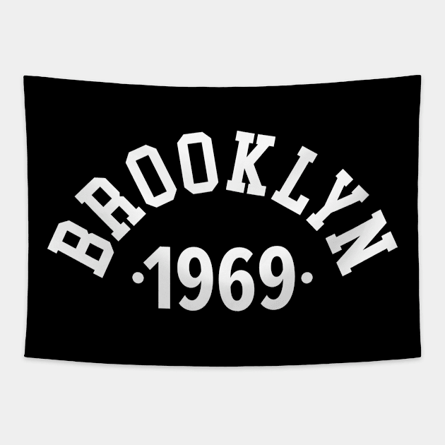 Brooklyn Chronicles: Celebrating Your Birth Year 1969 Tapestry by Boogosh