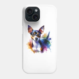 Rat Terrier Watercolor - Beautiful Dog Phone Case