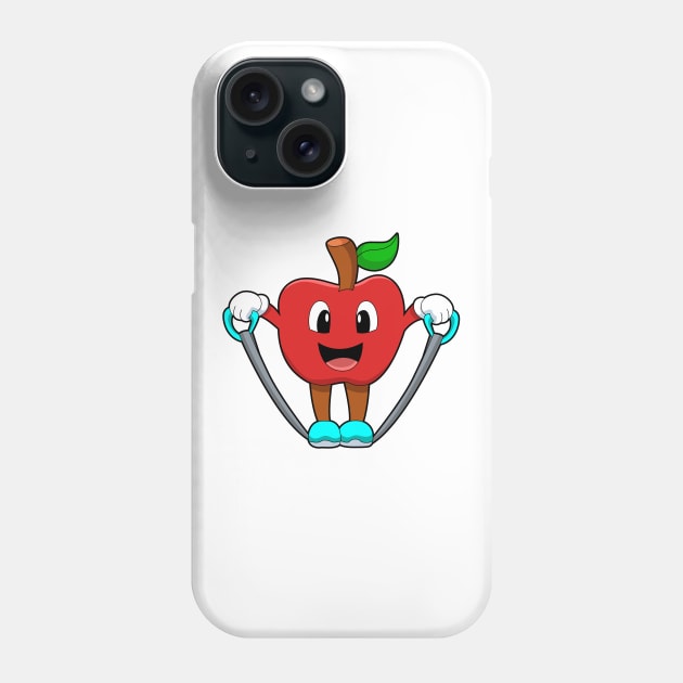 Apple at Fitness with Rope Phone Case by Markus Schnabel