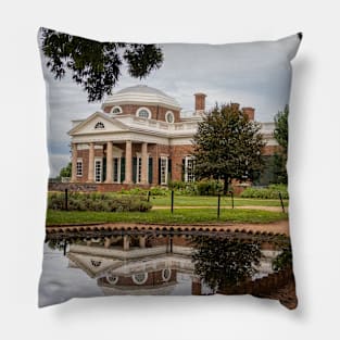 Jefferson Presidential Home, Monticello, in Charlottesville, Virginia Pillow