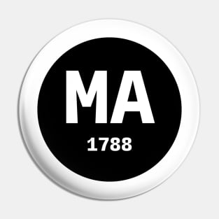 Massachusetts | MA 1788 Pin