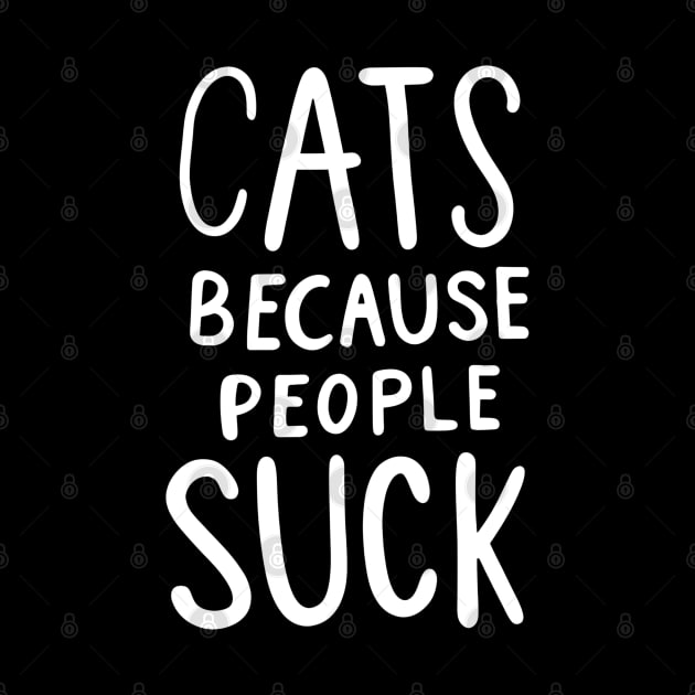 Cat because people suck by NomiCrafts