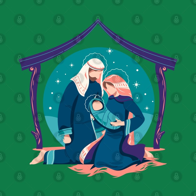 Nativity Colorful by Mako Design 