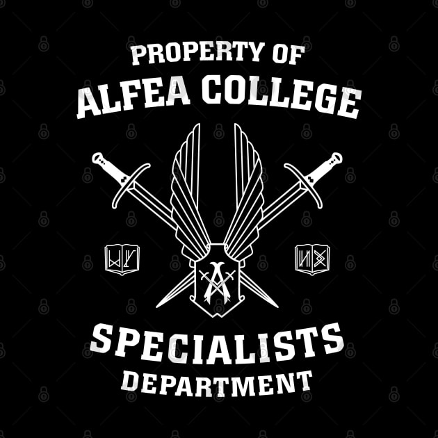 Property of Alfea College: Specialists Department by BadCatDesigns