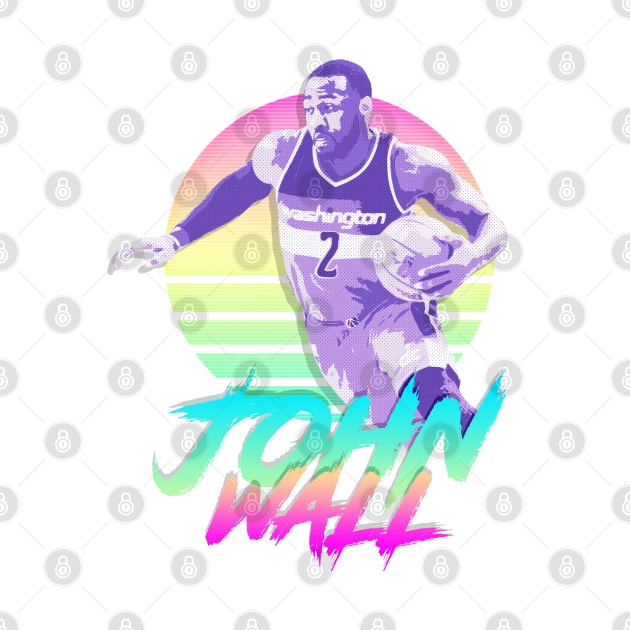 John Wall Retro Futuristic Aesthetic by StupidHead