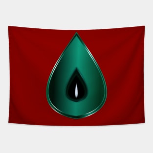 Shakti Teardrop Meditation Candle - Green Tapestry