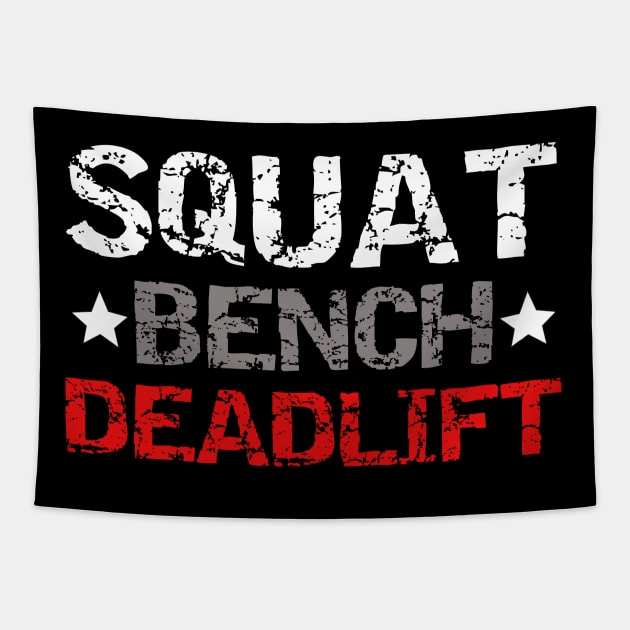 SQUAT BENCH DEADLIFT Tapestry by TREN-HARD