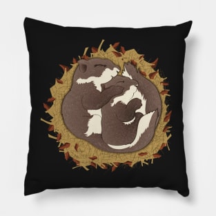 Sleeping Squirrels - Winter Sleep - For Squirrel Lovers - I Love Squirrels Pillow