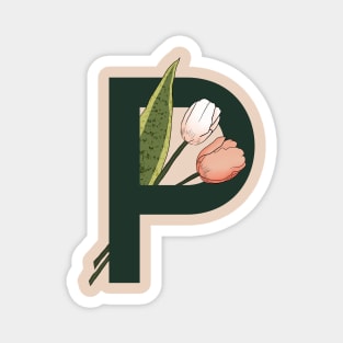 Monogram P Magnet