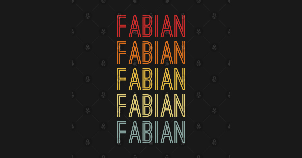 Fabian Name Vintage Retro Gift Named