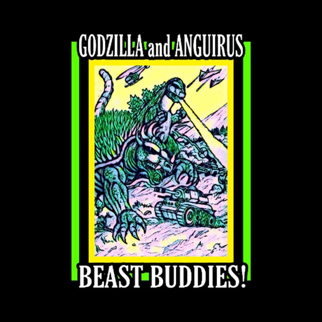 GODZILLA and ANGUIRUS : Beast Buddies by Robzilla2000