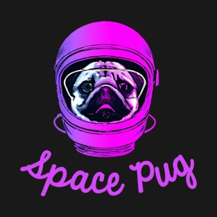 Space Pug Dog Owner Pugs Funny Dog T-Shirt