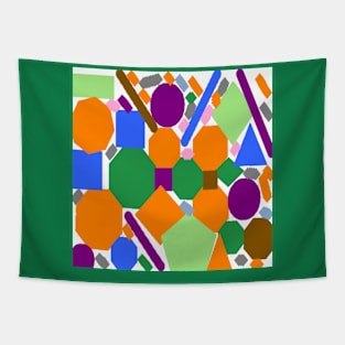 Mosaic Cluster Pattern Tapestry