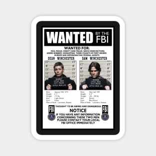 FBI Wanted Poster T Shirt Magnet