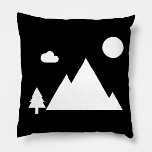 Minimalist Mountains Pillow