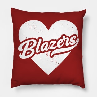 Vintage Blazers School Spirit // High School Football Mascot // Go Blazers Pillow