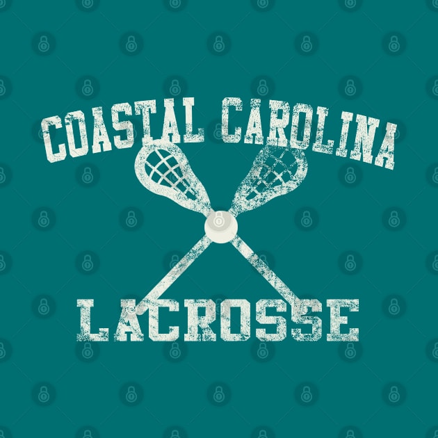 Vintage Coastal Carolina  Lacrosse by tropicalteesshop