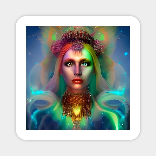 Fire Goddess #3 Magnet by Prilidiarts