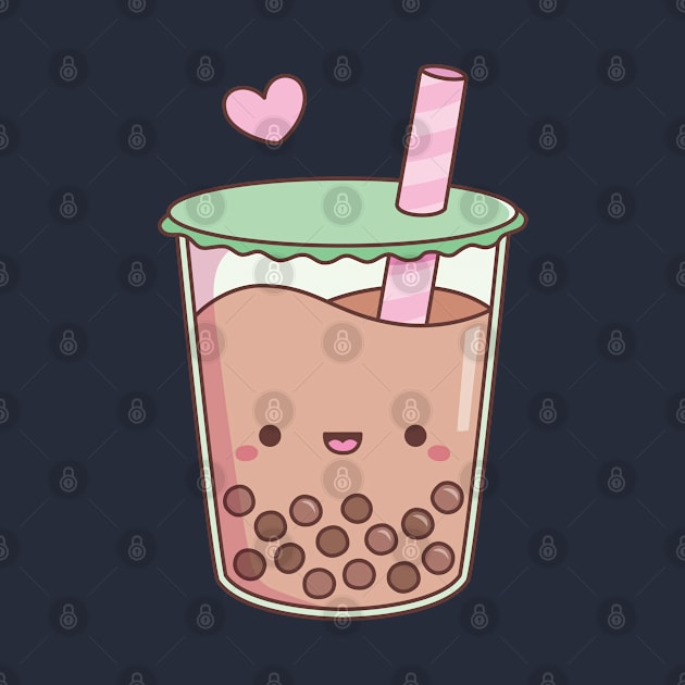 Cute Boba Tea Love Doodle by rustydoodle