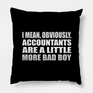 I mean, obviously, accountants are a little more bad boy Pillow